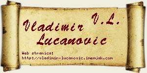 Vladimir Lučanović vizit kartica